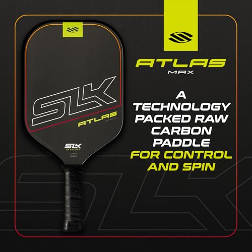 Selkirk Sport SLK Atlas Pickleball Paddle | Carbon Fiber Honeycomb - color: Red, size: Max (All-Around Paddle)