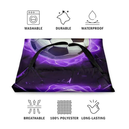 Manfei Volleyball Kids Kitchen Apron - color: Black Purple