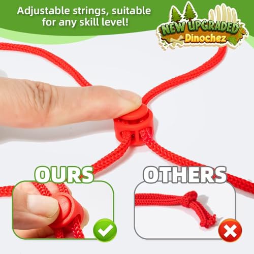 Unleash Prehistoric Fun Dinosaur Magnet Chess Game - 20 Vibrant Dino Stones with String & Storage Bag, Addictive Portable Strategy Toy for Family Game Night & Stocking Stuffers