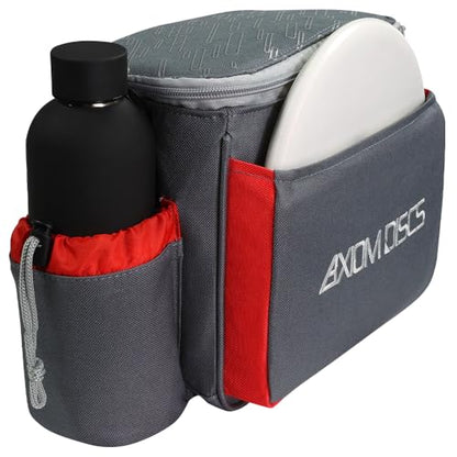 Axiom Discs Cell Disc Golf Starter Bag (Choose Your Favorite Color) - color: Dark Gray/Red