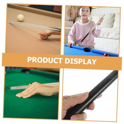 2pcs Short Wooden Billiard Cue for Boys and Girls Snooker Training Stick Comfortable Grip Pool Cue for Beginners Tight Spaces