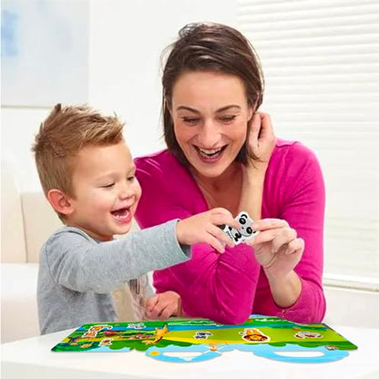 Reusable Sticker Book for Kids, Animal Stickers Educational Learning Toys Travel Stickers Activity Books for Toddler Girls Boys Age 3+ Birthday Gifts - style: Animal