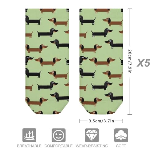 5 Pairs Women’s Low Cut Ankle Socks, Soft Athletic No Show for Running Yoga Daily Wear - color: Picture (17)