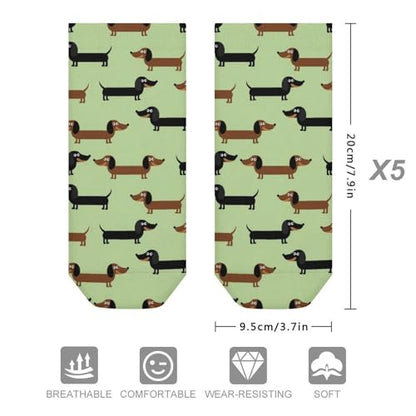 5 Pairs Women’s Low Cut Ankle Socks, Soft Athletic No Show for Running Yoga Daily Wear - color: Picture (17)