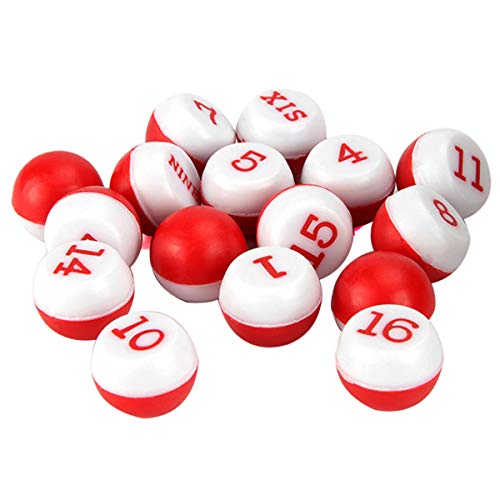 DGZZI Billiard Pool Shaker Pool Snooker Billiard Table Kelly Pool Shaker Bottle with Red and White Tally Peas - color: Brown