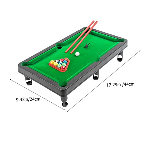 Mini Pool Table for Boys and Girls Small Tabletop Billiard Game Set Portable Billiard Toy Cues and Balls for Indoor Play and Family Fun