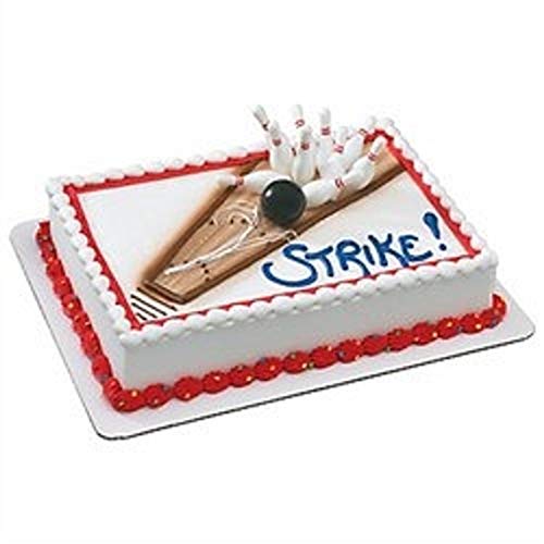 Oasis Supply 7pc Bowling Pins and Ball Candle Set – Perfect for Bowling Cake Decorating Plus Added Cupcake Picks or Stickers