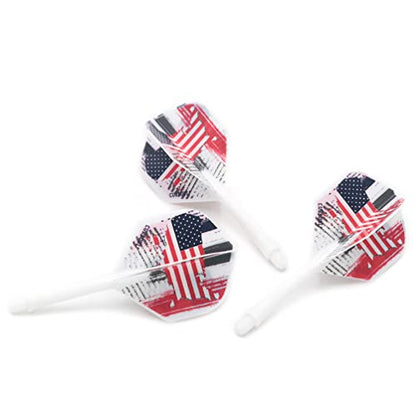 CUESOUL AK5 Integrated Dart Shaft Dart Flights Standard Shape 28mm-American Flag Design