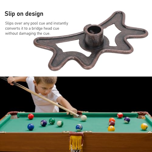 Billiard Bridge Head, Pool Stick Bridge for Pool Table Accessory, with Good Applicability for Various Cues