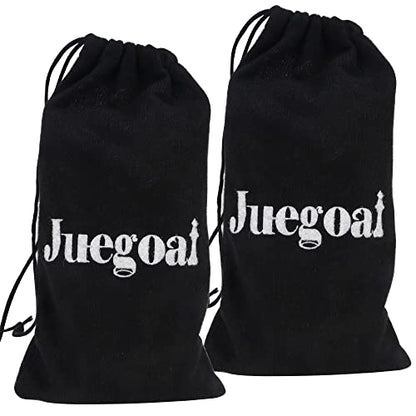 Juegoal 2 Pack Wooden Chess Pieces Only, 32 Pieces Each Wood Chessmen Pieces, 2.4 Inch King Figures Chess Game Pawns Figurine Pieces, Replacement of Missing Piece, Includes Storage Bag