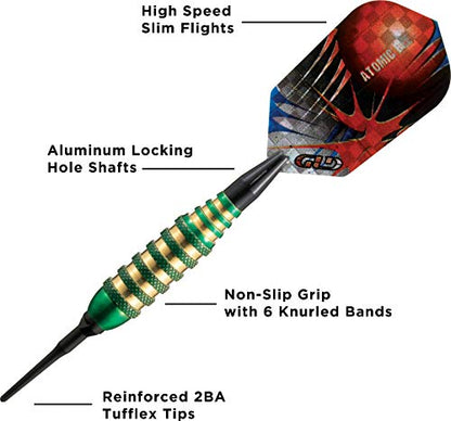 Viper Atomic Bee Soft Tip Darts, 16 Grams - color: Green