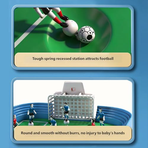 Fun and Engaging Double Player Football Table Game Suitable for All Ages and Skill Levels Football Table Game - color: Blue