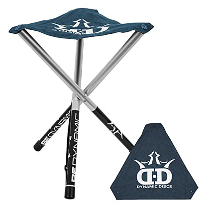 Dynamic Discs Folding Stool | Portable & Collapsible Stool for Disc Golf and More | Fits in Frisbee Golf Bags and Backpacks (Midnight Blue) - color: Midnight Blue