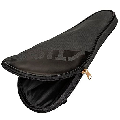 STIGA Ping Pong Paddle Cover – Padded Table Tennis Racket Case with Heavy-Duty Vinyl Construction, Zipper Closure, Reinforced Edge Protection for Travel and Storage - color: Grey