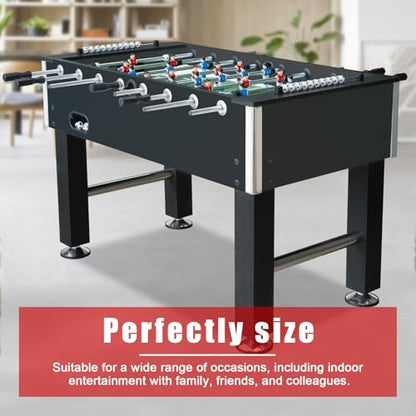 Seydrey 55" Competition Sized Foosball Table, Arcade Soccer Game for Home with Leg Levelers, Heavy-Duty Legs, Perfect for Family