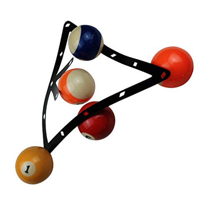 BALIKEN Triangle 8 Ball and 9 Ball Rack for Pool Table, Suited for 2-1/4" Pool Balls, Billiard Racks Pool Table Accessories (Triangle/Magic, Black)