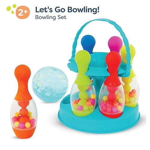 B. toys – Let's Go Bowling! – Sports and Outdoor Fun Playset – Indoor & Outdoor Game – Play Set for Toddlers, Kids – 2+ Years