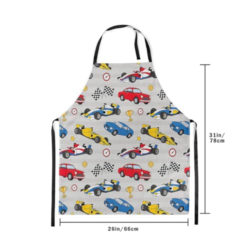 Castle Fairy Basketball Kitchen Apron - color: Race Car