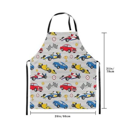 Castle Fairy Basketball Kitchen Apron - color: Race Car
