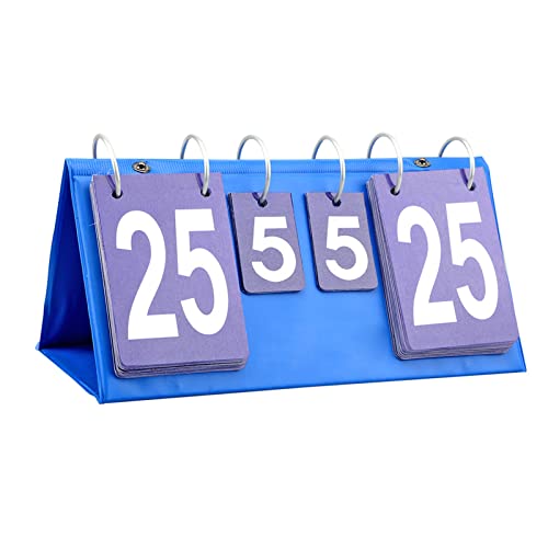 Digital Portable Table Top Scoreboard,Scoreboards & Football Basketball Scorer Professional Counting Card Scorer Flip Scoreboards