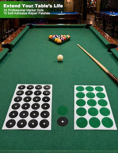Pool Table Cleaner Kit - Anti-Residue Foam Billiard Table Cleaning Spray with Large Brushes, Cleaning Cloth, Billiard Table Maintenance Accessory Set - Suitable for Billiard Players for Home & Club