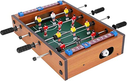 Tabletop Foosball Table- Portable Mini Table Football/Soccer Game Set with Two Balls and Score Keeper for Adults and Kids Play