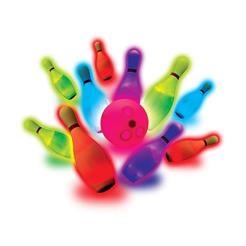 Eastpoint Sports Light Up Bowling Set – Indoor LED Bowling Game for Kids, Families, and Parties