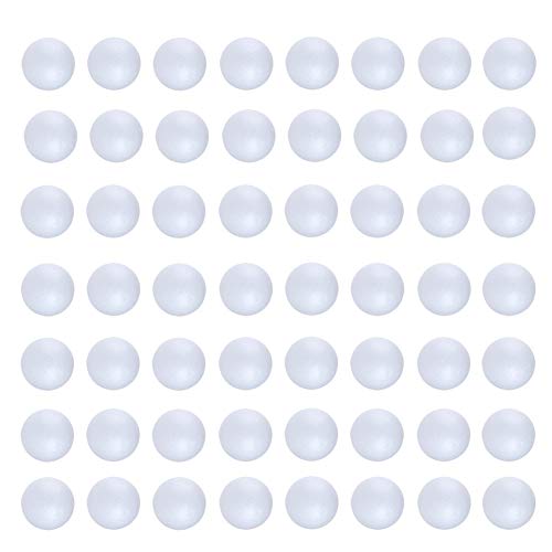 100PCS 1 Inch White Foam Balls Polystyrene Craft Balls Foam Balls for Art, Craft, Household, School Projects and Christmas Easter Party Decorations - color: 1 inch