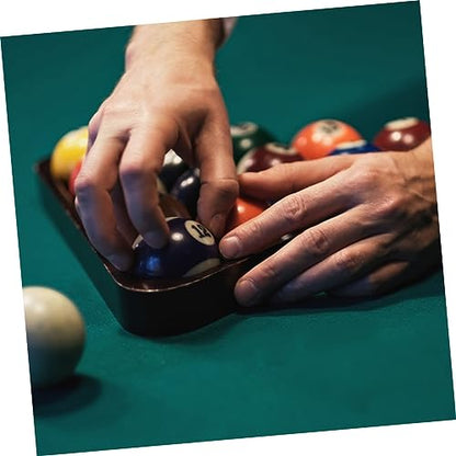 Toddmomy Mini Billiard Triangle Rack Pool Table Ball Organizer Billiard Frame for Home Parties Clubs Fits - size: 15.80X15.80X2.80CM