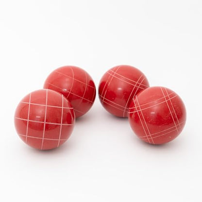 BuyBocceBalls Listing - Made in USA, Premium Quality Official Tournament Bocce Set - 110mm Blue and Dark Red Balls Nylon Bag; Regulation Size Balls 998 Grams (2 lbs. 3.2 oz.)