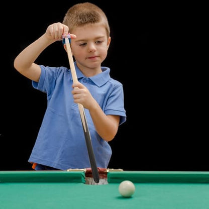 2Pcs 48Cm Short Pool Cue Stick for Kids, Lightweight Billiard Cue for Mini Pool Table Play, Perfect for Learning and Practice