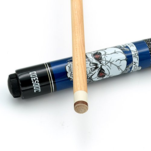 CUESOUL 58 inch 1/2 Maple Pool Cue Stick Kit-Rockin Series - color: G306, size: 21oz