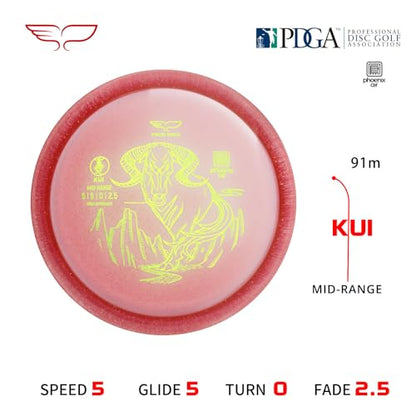 Yikun Midrange Disc Golf Disc-Overstabel Golf Mid-Range,PDGA Approved Great for Competition,Leisure and Entertainment - color: pink