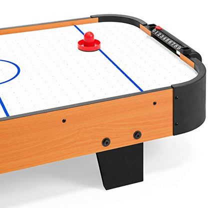 40” Air hockey Table With 2 Pucks And 2 Strikers Arcade Game Table Set Surface Perfect For Parties And Family Gatherings Ideal For Kids Children And Adult Alike Great Birthday Gift Space-saving Design