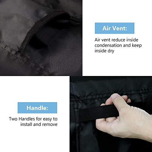 Outdoor Dining Table Cover, 60 Inch Rectangle Patio Dining Table Cover, Waterproof Outside Table Covers Furniture Covers - 60 X 38 X 28 Inch - size: 60" L x 38" W x 28" H