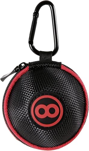 Lixada Cue Ball White1 PCS 57.2MM Clip-On Billiard Ball Holder 6 Red Dot Pool Cue Training Ball for Pool Training Balls with Carabiner Fits 2.2in Balls (Cue Ball Case)