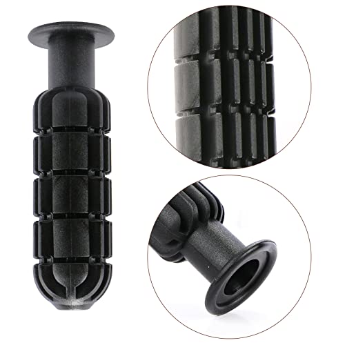 8pcs Plastic Foosball Handles Table Football Grip Part Replacements Foosball Handle Grip for Standard Foosball Tables, Black