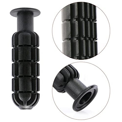 8pcs Plastic Foosball Handles Table Football Grip Part Replacements Foosball Handle Grip for Standard Foosball Tables, Black