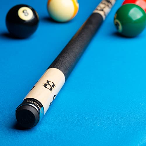 Voodoo Billiards Pool Cue Stick - Bone - Smoking Skull - size: 18oz