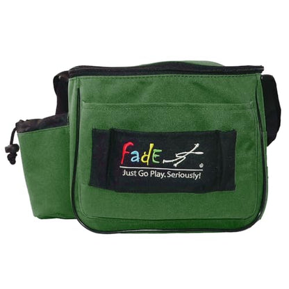 Fade Lite Disc Golf Bag – Compact, Lightweight, and Reliable Storage for New and Casual Players - Shoulder Strap Bag - Night Golf Bag - color: Forest Green
