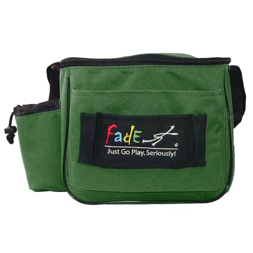 Fade Lite Disc Golf Bag – Compact, Lightweight, and Reliable Storage for New and Casual Players - Shoulder Strap Bag - Night Golf Bag - color: Forest Green