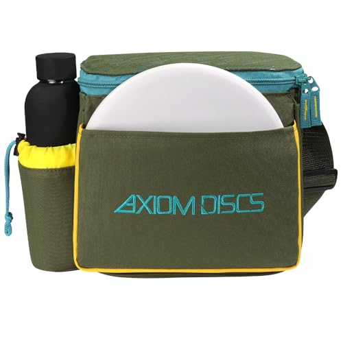 Axiom Discs Cell Disc Golf Starter Bag (Choose Your Favorite Color) - color: Olive/Tropic Blue/Golden Yellow