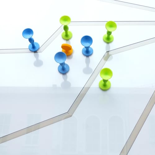 Sucker Darts Throwing Game Set, Silicone Suction Cup Toys - color: Blue+green
