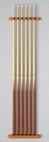 Viper by GLD Products Fat Cat Oak 6 Cue 2-Piece Wall Cue Rack