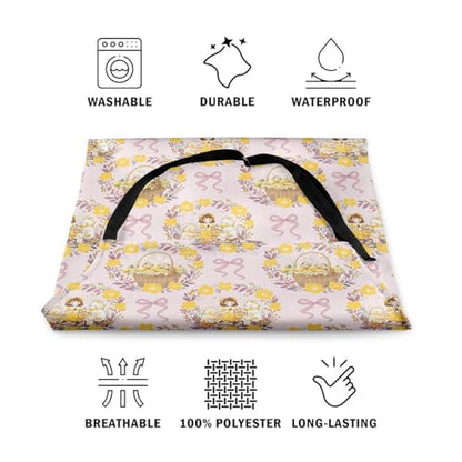 Castle Fairy Cute Rabbit Deer Kitchen Apron - color: Bow Pink Yellow