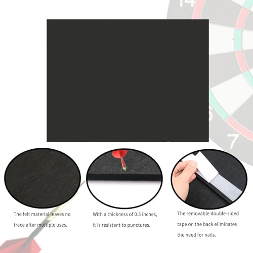 Dart Board Wall Protectors: Large Dartboard Surround Backboard Behind Dart Board Wall Backing - size: 36''H*48''W