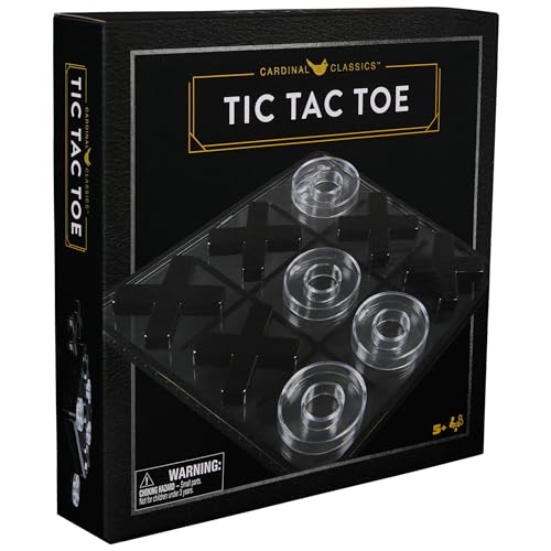 Spin Master Games, Cardinal Classics Tic Tac Toe, Classic Board Game, Modern Coffee Table Décor, 2 Players, for Ages 5 & Up - style: Four in a Row