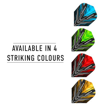 Harrows SUPERGRIP Ultra Flights| Set of x5 Premium Extra Strong Dart Flight Bag (15 Flights) (Blue) - color: Blue