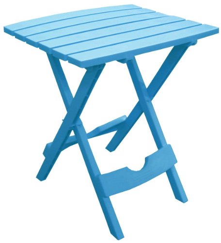 Adams Manufacturing 8500-21-3700 Plastic Quik-Fold® Side Table, Pool Blue - color: Pool Blue, size: One Size