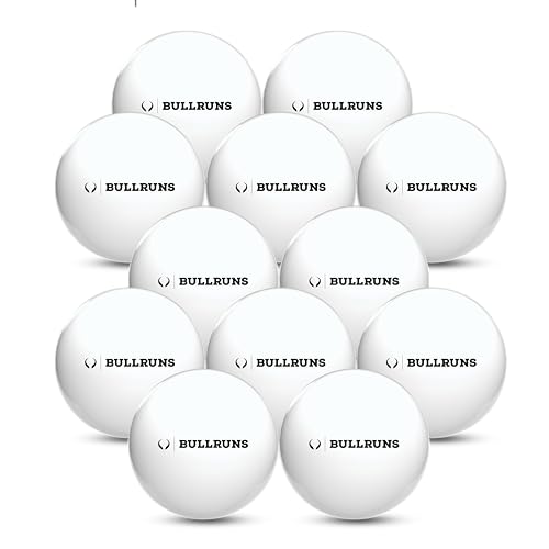 Bullruns Ping Pong Balls - 3-Star Table Tennis Balls| 2.7 Grams/Ball | High-Performance 40+ Size, ABS Training Balls | Ultimate Durability for All Games